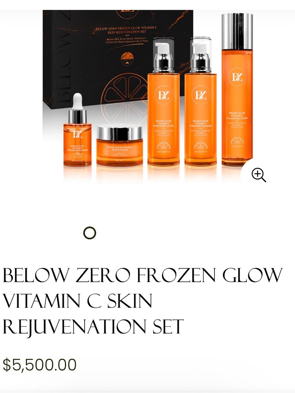 Below Zero Frozen Glow Vitamin C Set